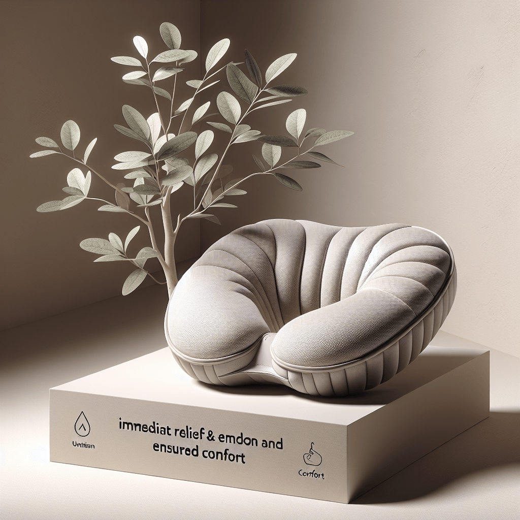 Coussin ergonomique en forme de bouée contre les hémorroïdes