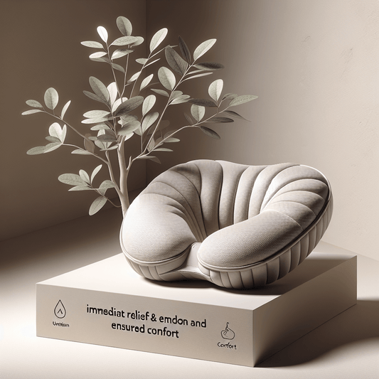 Coussin ergonomique en forme de bouée contre les hémorroïdes