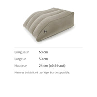 Dimensions du coussin gonflable : 63 × 50 cm, 24 cm de haut