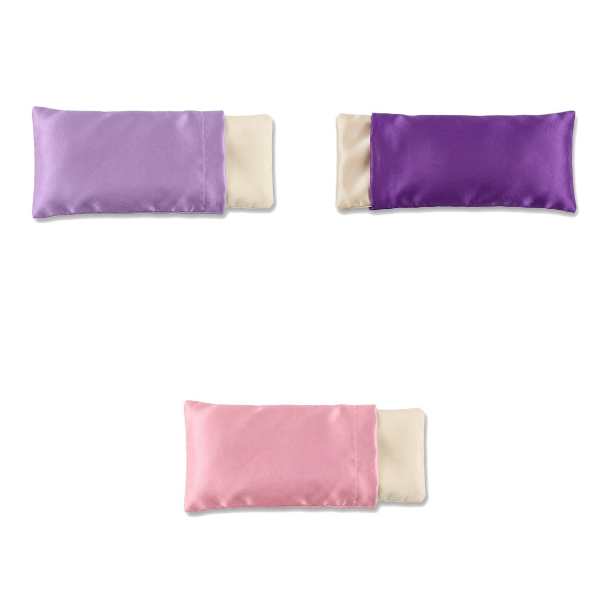 Les trois coloris : lavande, violet et rose