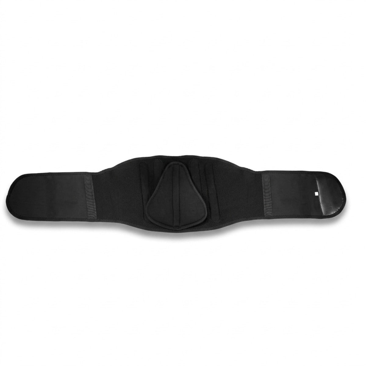 La ceinture à plat, côté intérieur, avec son coussinet lombaire amovible