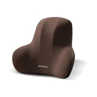 Coussin lombaire et dorsal marron, sur fond blanc