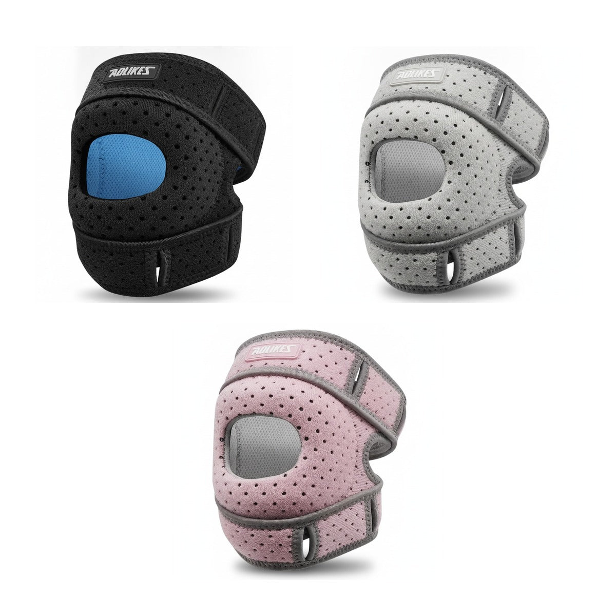 Les trois coloris : noir, gris et rose
