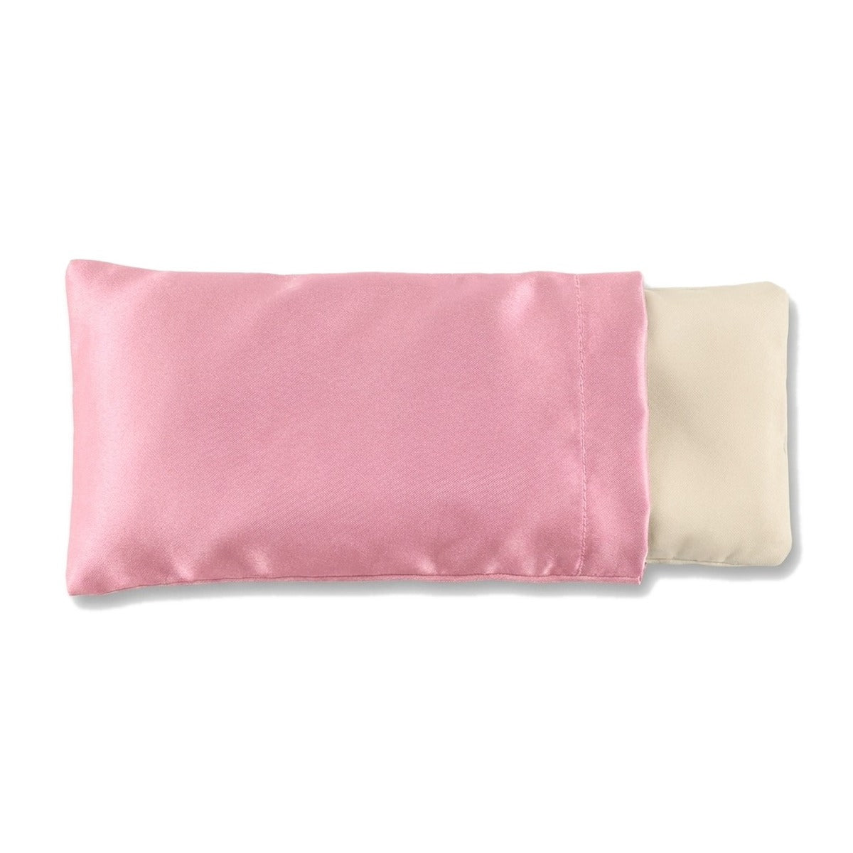 Coloris rose : coussin pour les yeux à la lavande sur fond blanc
