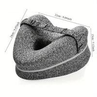 Schéma coté du coussin gris indiquant 22 cm, 24 cm et 13 cm