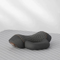 Vue latérale du coussin massage chauffant cervical pour un design ergonomique
