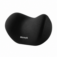 Coussin appui-tête voiture noir Nloteyk, forme évasée et bord supérieur creusé