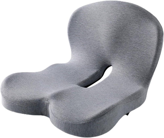 Coussin coccyx avec dossier intégré, vue rapprochée