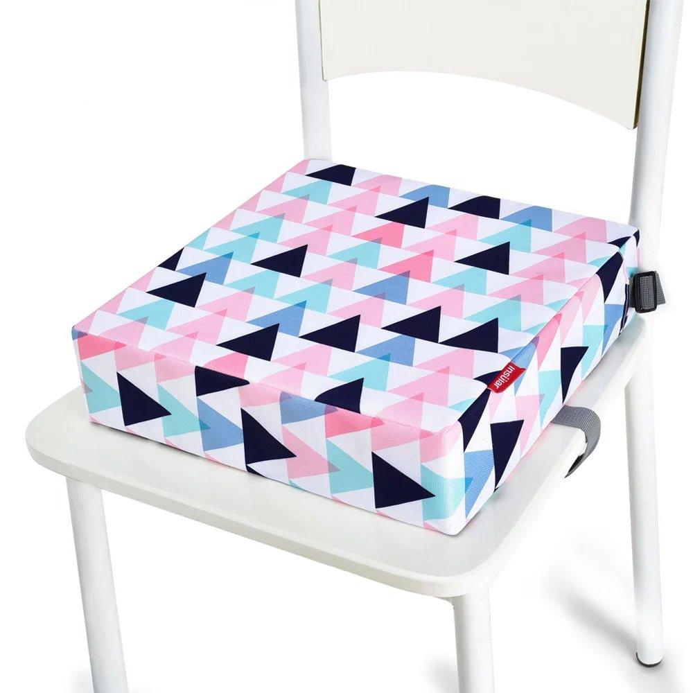 Coussin rehausseur carré à motif d'animaux bleus