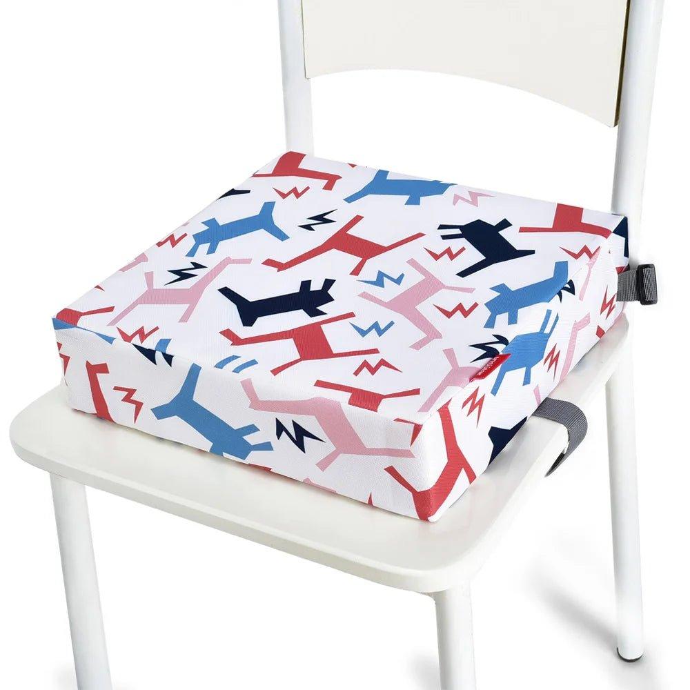 Autre vue d'un coussin rehausseur enfant à motifs