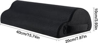 Schéma coté d'un coussin noir indiquant 40 cm, 20 cm et 10 cm