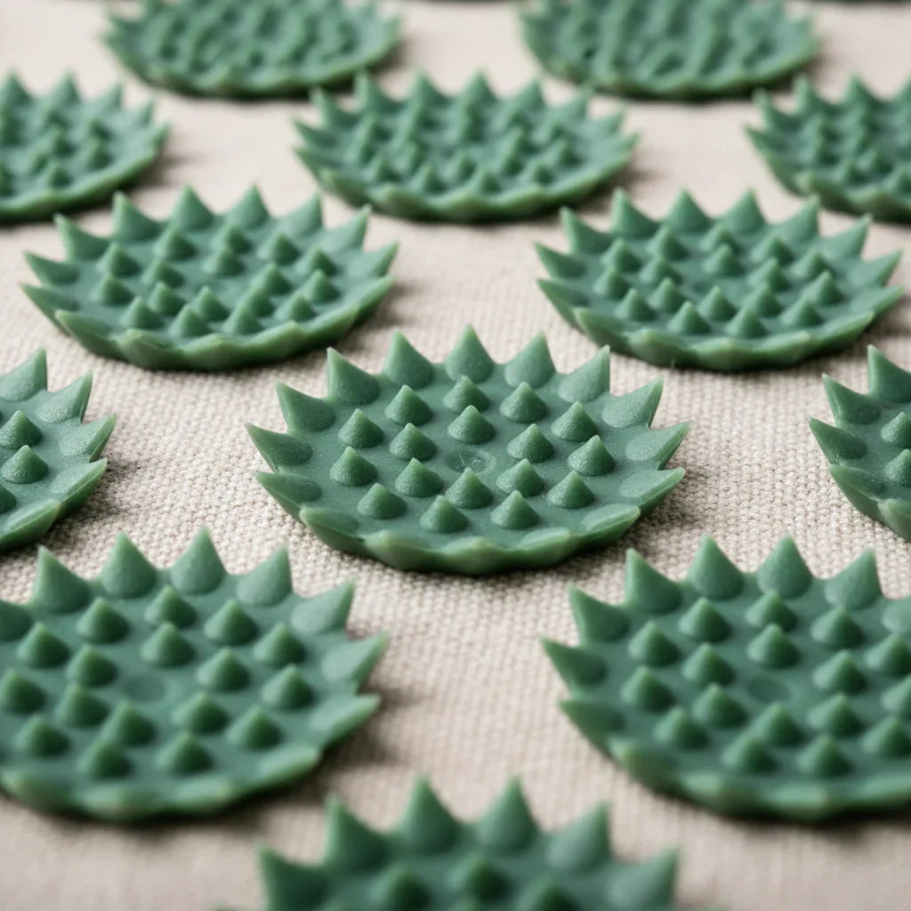 Détail picots lotus tapis acupression ABS qualité