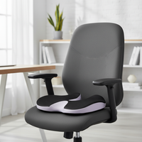 Coussin ergonomique ErgoBack posé sur une chaise de bureau