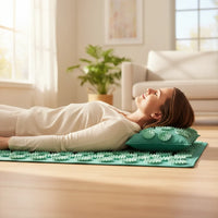 Utilisation tapis acupression relaxation dos nuque