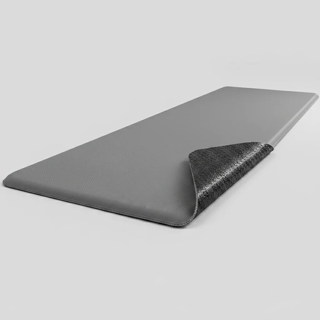 Détail mousse PU antidérapant tapis anti-fatigue bureau | Ergosia
